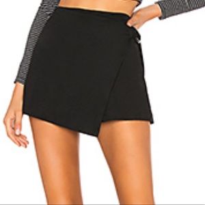 Charlotte Russe Asymmetrical Black Skort